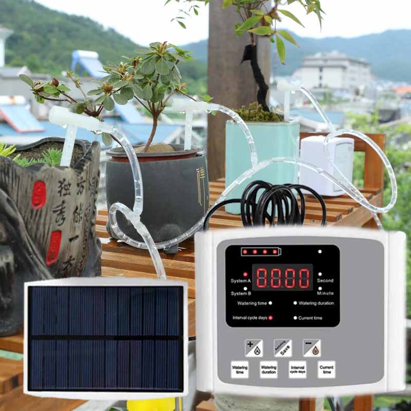 Smart Garden Tower - 자동 태양광 점적 관개 장치 이중