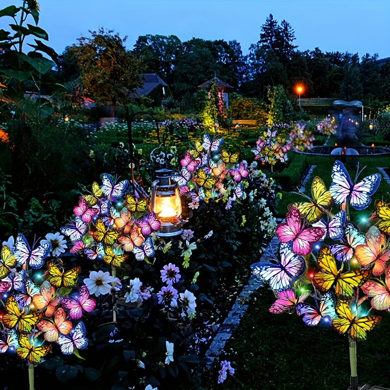 Smart Garden Light - 태양 LED 나비 정원 조명 마당