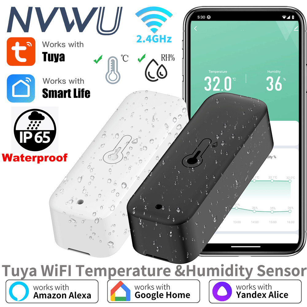 Smart Garden Arduino - Tuya WiFi 온도 습도 센서 IP65
