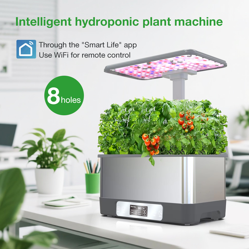 Smart Garden Plastic Cups - WiFi 8포트 스테인리스 스틸 스마트 플랜터