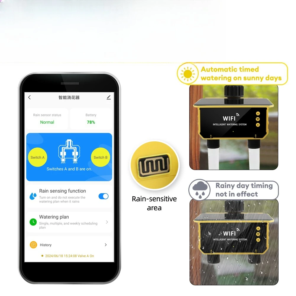 스마트 스프링클러 정원 관수 시스템, 수도꼭지 제어 장 - Smart Garden Is 리뷰 및 가격
