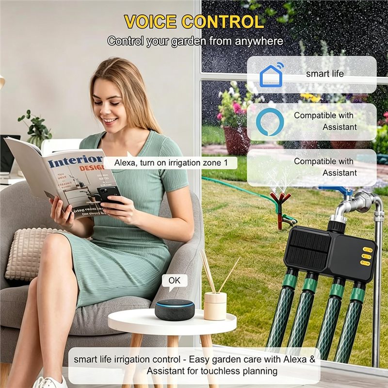ABJT-스마트 와이파이 스프링클러 타이머 자동 정원  - Smart Garden Hose 리뷰 및 가격