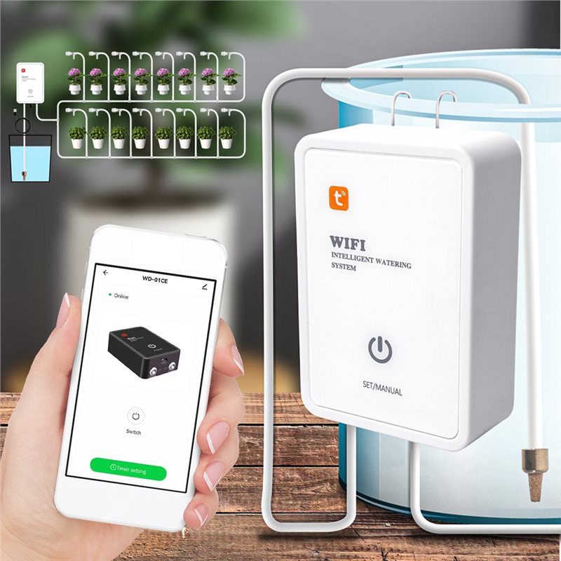 자동 점적 관개 급수 시스템 키트 투야 스마트 와이파이 - Smart Garden Is 리뷰 및 가격
