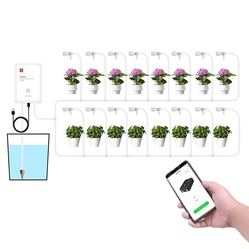 자동 점적 관개 급수 시스템 키트 투야 스마트 와이파이 - Smart Garden Is 리뷰 및 가격