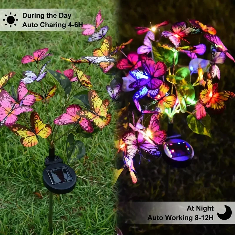 태양 LED 나비 정원 조명 마당 파티오 축제 크리스마 - Smart Garden Light 리뷰 및 가격