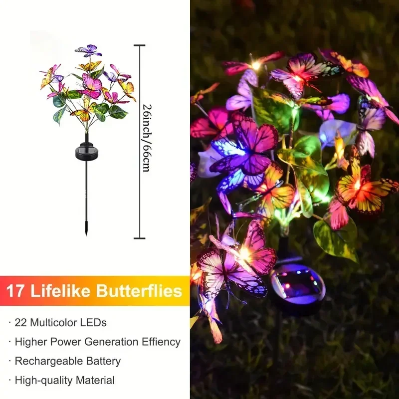 태양 LED 나비 정원 조명 마당 파티오 축제 크리스마 - Smart Garden Light 리뷰 및 가격