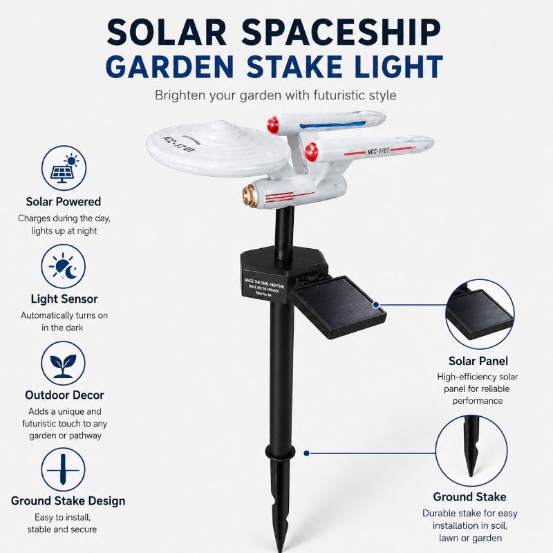 스타 트렉 USS 엔터프라이즈 솔라 가든 스테이크 라이 - Smart Garden Light 리뷰 및 가격