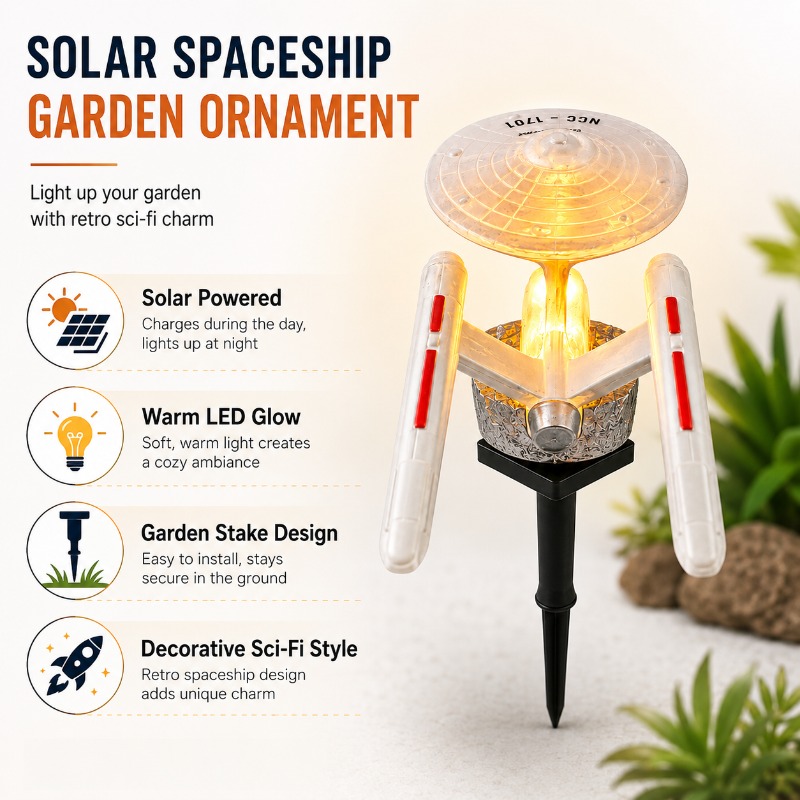 스타 트렉 USS 엔터프라이즈 솔라 가든 스테이크 라이 - Smart Garden Light 리뷰 및 가격
