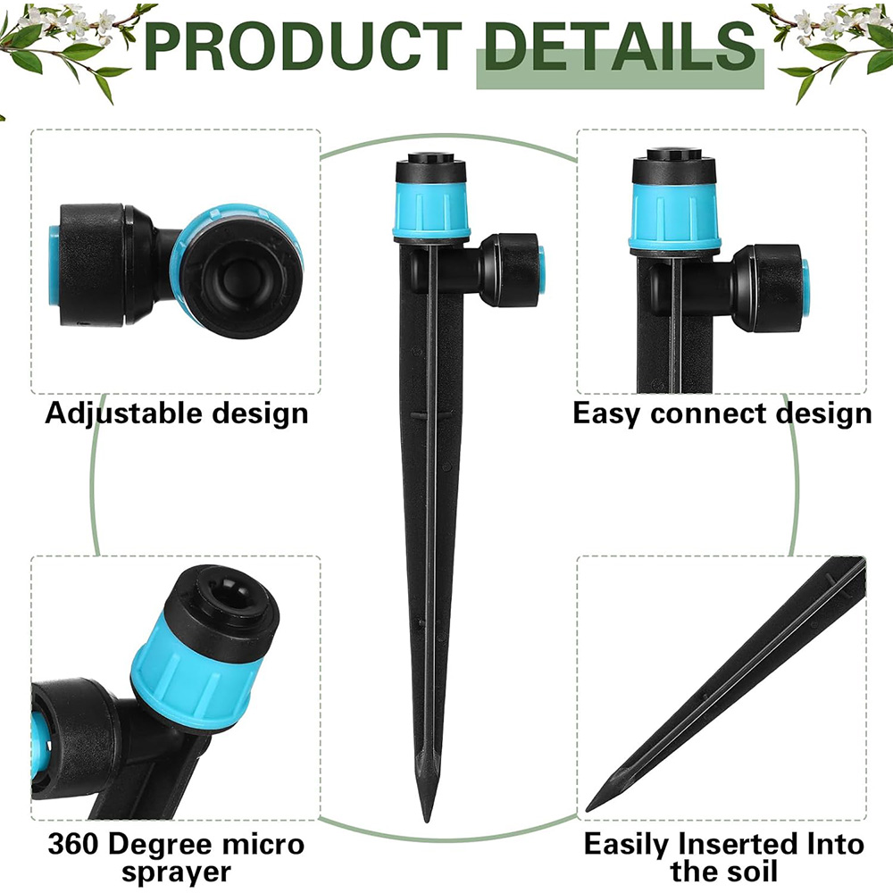 3/8인치 버블러 정원 관개 시스템 9/12mm PE  - Smart Garden Tower 리뷰 및 가격