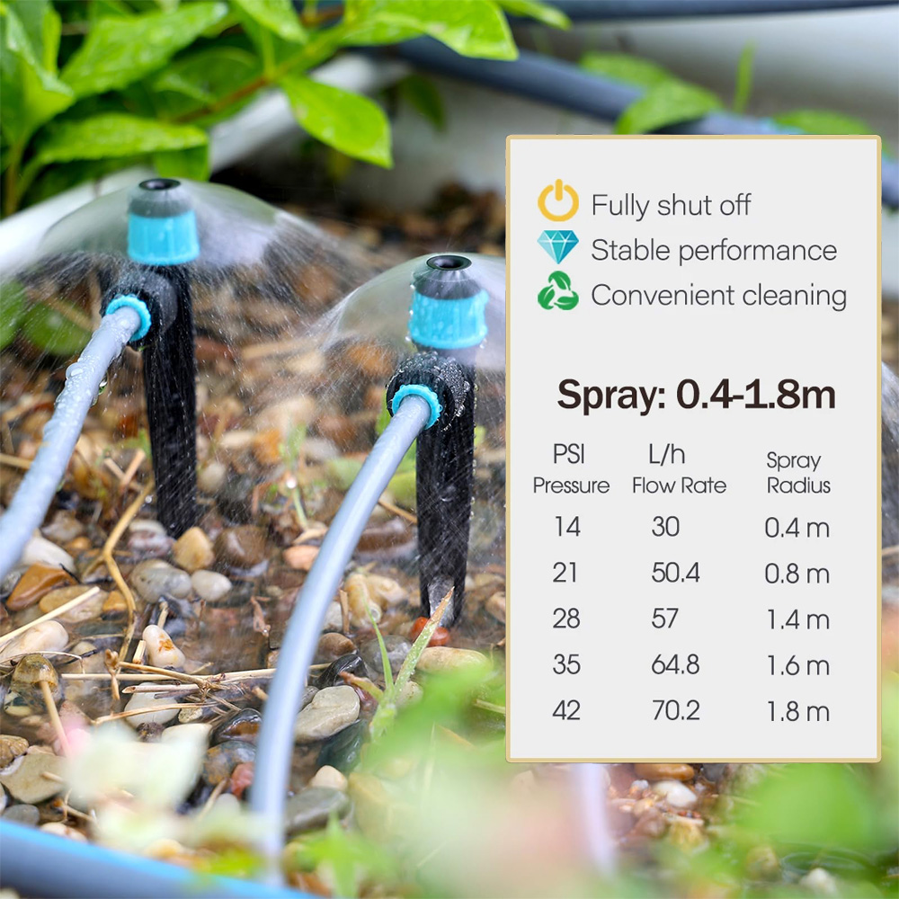 3/8인치 버블러 정원 관개 시스템 9/12mm PE  - Smart Garden Tower 리뷰 및 가격