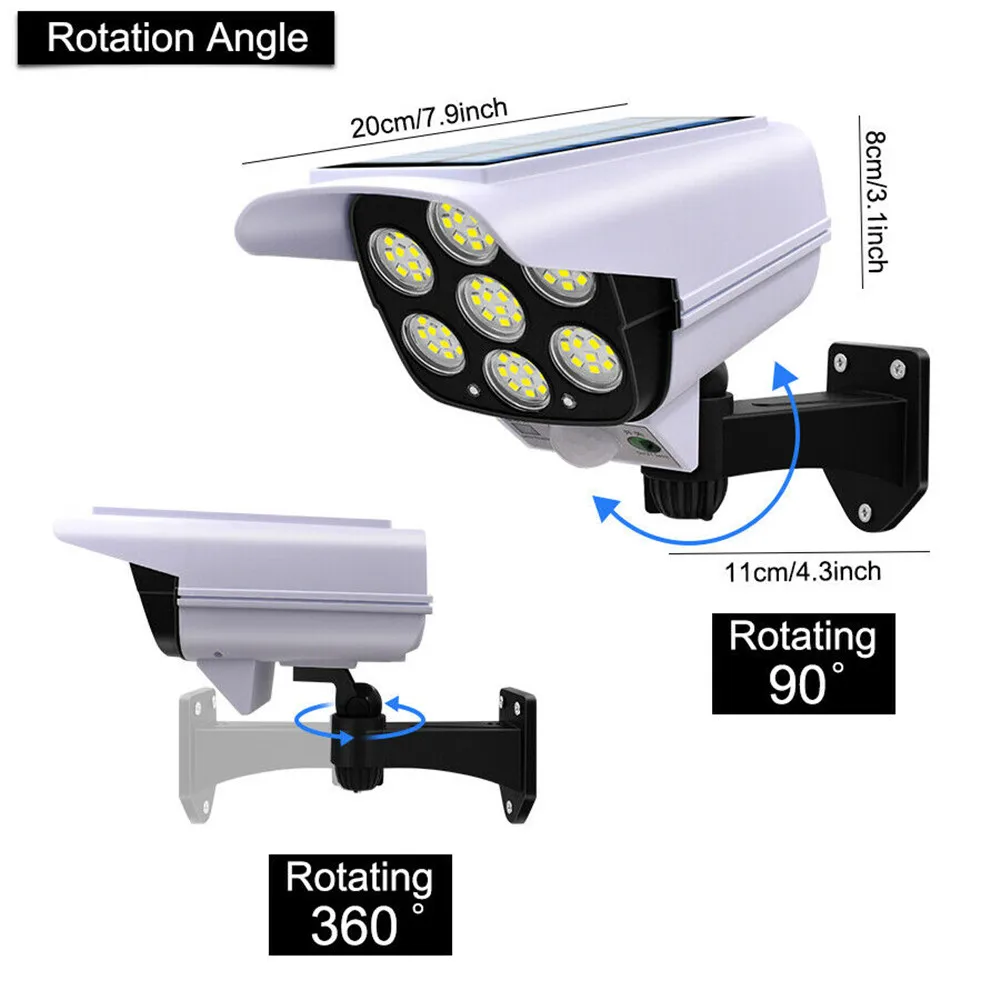 야외 태양 빛 모션 센서 보안 더미 카메라 무선 홍수  - Smart Garden Light 리뷰 및 가격