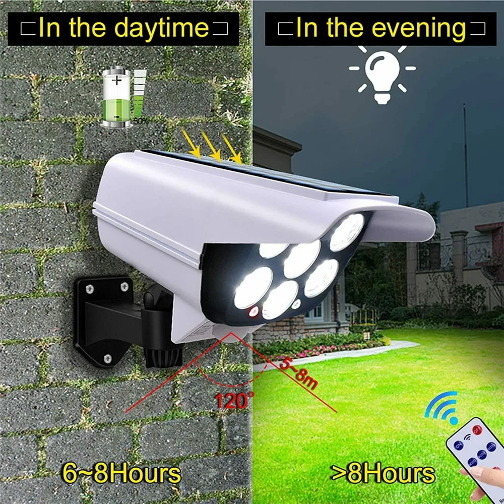 야외 태양 빛 모션 센서 보안 더미 카메라 무선 홍수  - Smart Garden Light 리뷰 및 가격