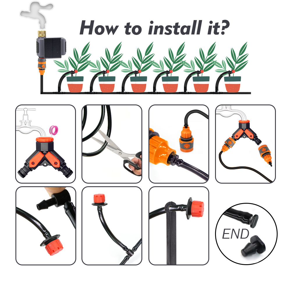 스마트 앱 원격 제어 드립 관수 키트 태양광 WiFi  - Smart Garden Water Timer 리뷰 및 가격