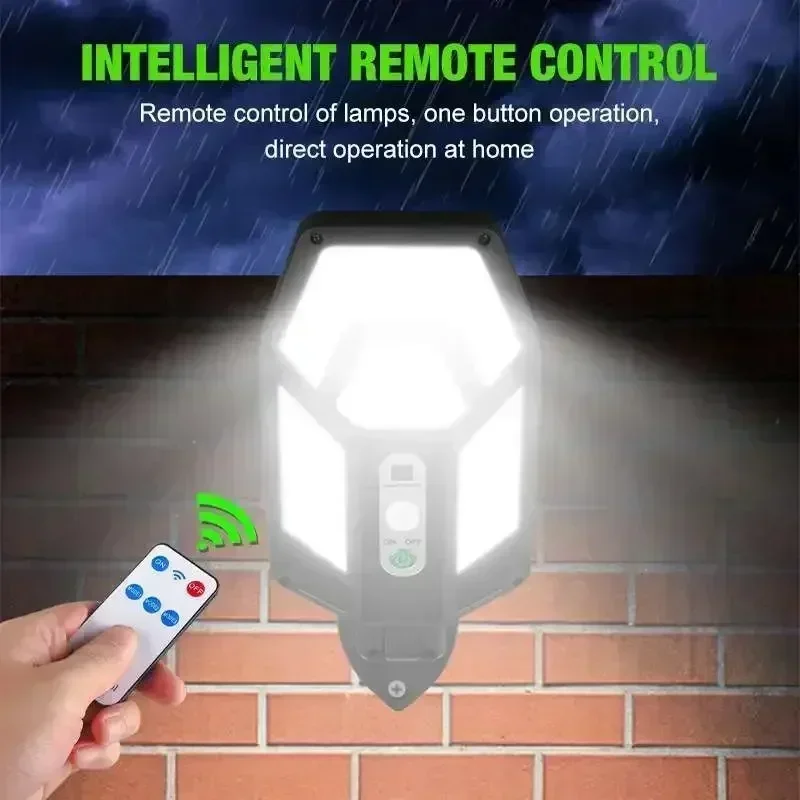 1/2PC 55LED 태양 벽 조명 3 조명 모드 스마 - Smart Garden Lanterns 리뷰 및 가격
