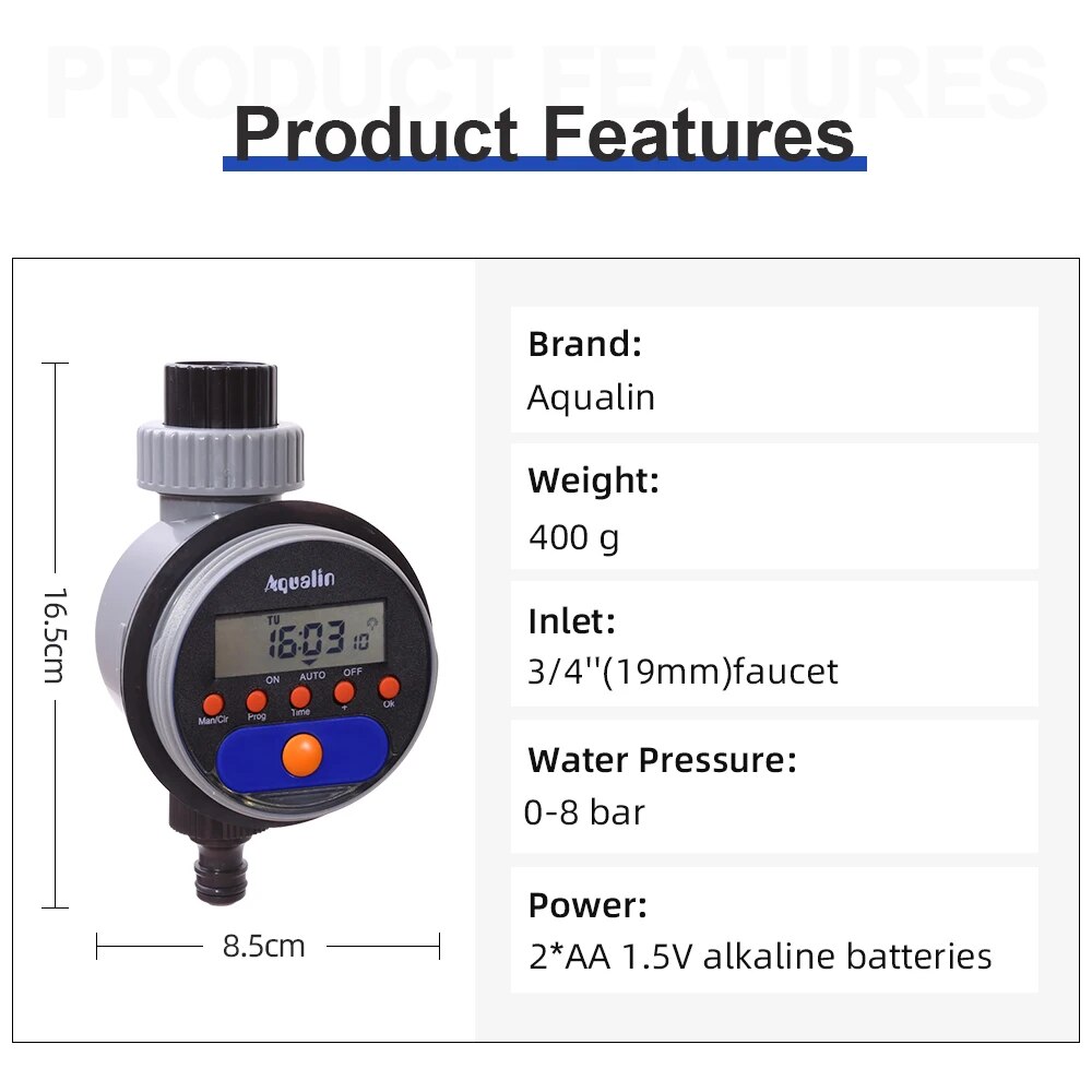 자동 LCD 디스플레이 급수 타이머, 전자 가정용 정원 - Smart Garden Hose Timer 리뷰 및 가격