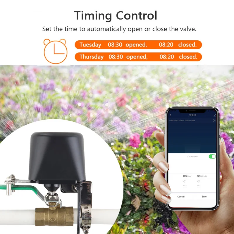 스마트 WiFi 워터 밸브 지그비 가스 밸브 타이머 정 - Smart Garden Water Timer 리뷰 및 가격