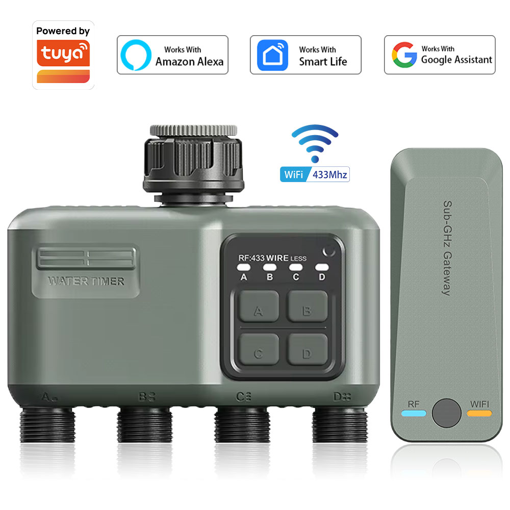 정원 호스용 4구 프로그래밍 가능 물 타이머, 레인 딜 - Smart Garden Hose Timer 리뷰 및 가격