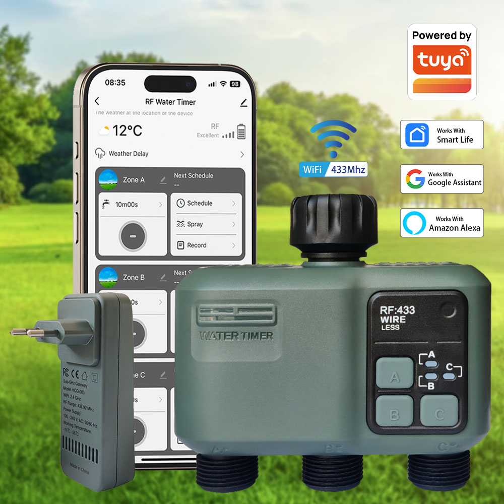 Tuya Wifi+RF433 3구 워터 타이머 정원용  - Smart Garden Water Timer 리뷰 및 가격